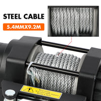 Electric Winch 4500LBS Winch Steel Cable Trailer Towing Remote ATV Winch UTV Winch 4WD