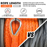 Electric Winch 4500lbs Winch Synthetic Rope Wireless Towing Trailer ATV Winch UTV Winch 4WD