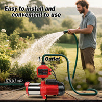 ETOSHA 2000W Garden Water Pump High Pressure 4-Stage Tank Irrigation Water Pump
