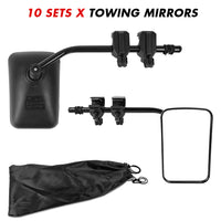 Towing Mirrors Clip on Multi Fit Clamp On Towing Caravan 4X4 Trailer 4WD 10 Pairs