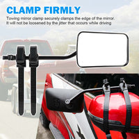 Towing Mirrors Clip on Multi Fit Clamp On Towing Caravan 4X4 Trailer 4WD 20 Pairs