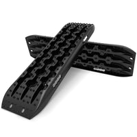 X-BULL Recovery tracks / Sand tracks / Mud tracks / Off Road 4WD 4x4 Car 2pcs Gen 3.0 - Black