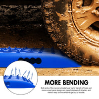 X-BULL Recovery tracks Sand tracks 2 pairs Sand / Snow / Mud 10T 4WD Gen 2.0 - blue