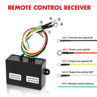 X-BULL 12V Winch Remote Control Winch Relay Solenoid Twin Handset Easy to Install