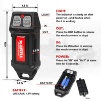 X-BULL 12V Winch Remote Control Winch Relay Solenoid Twin Handset Easy to Install