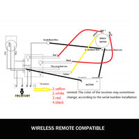 X-BULL Winch Solenoid Relay Wiring Controller 500A 12V and 150ft Wireless Remote