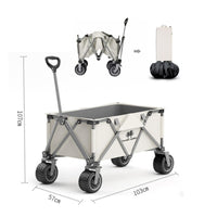 Folding Cart Large Gray-white