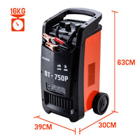 ROSSI 750 Amp Car Battery Charger, 12v/24v Jump Starter, for ATV Boat Truck Tractor, 15A Plug