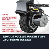 T-REX Heavy Duty 12V 350W Motorised Jockey Wheel, 2270kg Rated Electric Powered Mover for Caravan Trailer Boat