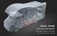 Thermomate Diesel Heater 12V 5kW Caravan Tank Remote Camper Trailer Van Air Motorhome Parking RV