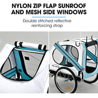 TAG-ALONG Pet & Cargo Bike Trailer, Bicycle Pet & Cargo Trailer, Cargo Carrier, Blue