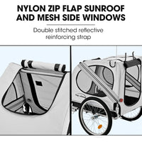 TAG-ALONG Pet & Cargo Bike Trailer, Bicycle Pet & Cargo Trailer, Jogger, Cargo Carrier, Grey