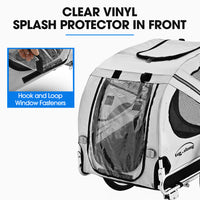 TAG-ALONG Pet & Cargo Bike Trailer, Bicycle Pet & Cargo Trailer, Cargo Carrier, Grey