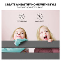 Kingston Slumber Triple Wooden Single Over Double Bunk Bed Frame for Kids, Convertible Design, Grey