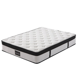 KINGSTON SLUMBER RelaxMax 31cm Double Mattress, Medium, Euro Top, 5-Zone, Pocket Spring, Knitted Fabric