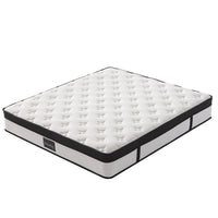 KINGSTON SLUMBER RelaxMax 31cm Queen Mattress, Euro Top, 5-Zone, Pocket Spring, Knitted Fabric