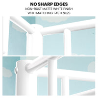 KINGSTON SLUMBER 2in1 Single Metal Bunk Bed Frame, with Modular Design, Matte White