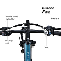 VALK Vortex 3 Electric Bike, Medium Frame Mountain ebike, Metallic Teal