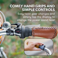 Valk Laneway 5 Vintage Electric Bike, Torque Sensor equipped eBike, Medium, Black