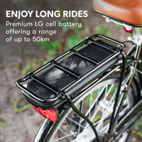 Valk Laneway 5 Vintage Electric Bike, Torque Sensor equipped eBike, Medium, Black