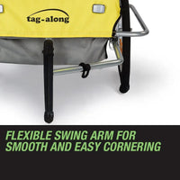 Tag-along Kids Bike Trailer Bicycle Pram Stroller Children Jogger Yellow