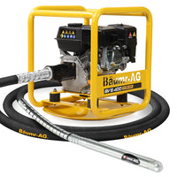 BAUMR-AG 6.5HP Full Frame Concrete Vibrator Drive Unit, and 6M x 38mm Vibrating Shaft Combo