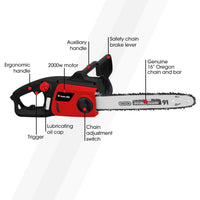 BAUMR-AG 2000W Electric Chainsaw, 16 Inch Oregon Bar and Chain