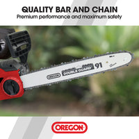 BAUMR-AG 2400W Electric Chainsaw, 16 Inch Oregon Bar and Chain