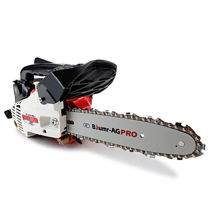 Baumr-AG 25CC Petrol Chainsaw Arborist 10 Bar Tree Pruning Garden Chain Saw Kings Warehouse Australia