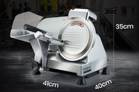 EUROCHEF 8 Inch Commercial Meat Slicer 280W Electric Food Cutting Machine, Deli Shaver Cutter 200mm