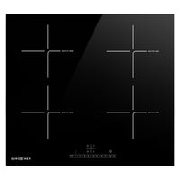 EuroChef 60cm 4 Zone Induction Cooktop, 6800W Electric, Touch Controls