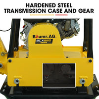 BAUMR-AG 185kg Reversible Vibratory Plate Compactor, Commercial 9HP 270cc, 500x700mm, Wheel Kit, for Sand Soil Gravel Asphalt (BCX-950)