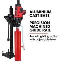 BAUMR-AG 2000W 160mm Handheld Core Drill w/Stand,63mm & 127mm Drill Bit Combo, for Concrete Coring Hole Drilling