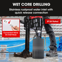 BAUMR-AG 3000W 200mm Concrete Core Drill with Stand Rig