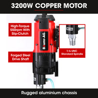 BAUMR-AG 3200W 300mm Wet/Dry Core Drill, for Concrete Hole Drilling