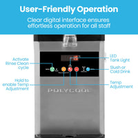 POLYCOOL 12L Single Tank Commercial Slush Machine, Digital Control Panel, SAA Approved, Juice and Frozen Slushy Maker
