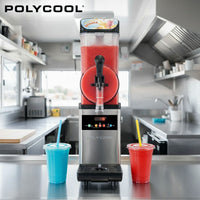 POLYCOOL 12L Single Tank Commercial Slush Machine, Digital Control Panel, SAA Approved, Juice and Frozen Slushy Maker