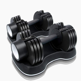 ATIVAFIT 2x Adjustable Dumbbell Set Weights Dumbbells Home Gym Interchangeable