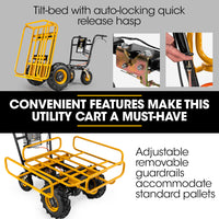 Baumr-AG 40V Battery Powered Material Handling Dumper Wheelbarrow Motorised Electric, 300kg Capacity