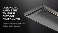 BIO 2000W Outdoor Strip Heater Electric Radiant Panel Bar Mounted Wall Ceiling