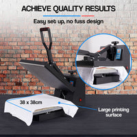 THERMOMATE Large Heat Press Machine Multipurpose sublimation printing 38x38cm 15 InchX15 Inch