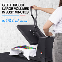 THERMOMATE Large Heat Press Machine Multipurpose sublimation printing 38x38cm 15 InchX15 Inch