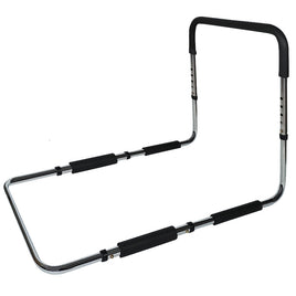 Equipmed Bed Assist Adjustable Hand Rail Support Aid for Seniors, 125kg Capacity, Bedside with Soft Grip Handle
