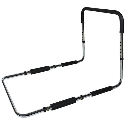 Equipmed Bed Assist Adjustable Hand Rail Support Aid for Seniors, 125kg Capacity, Bedside with Soft Grip Handle