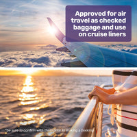 EQUIPMED Power Electric Wheelchair, Long Range, Airline Approved, Alloy, Remote Control, Lithium Battery, Black/Silver