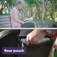 EQUIPMED FreeLite+ Mid-Sized Electric Foldable Mobility Scooter, Lithium Battery, Long Range and Easy Charging, Blue