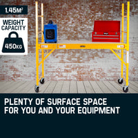 Baumr-AG 450kg Mobile Scaffold High Work Platform Scaffolding Portable