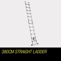 Bullet 3.8m Multipurpose Telescopic Folding Ladder Aluminium Alloy Extension