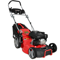 BAUMR-AG 18" 150cc Lawn Mower, 8 Heights, Steel Deck, Cup Holders, 4-Stroke Petrol Lawnmower - 730EX