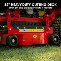 BAUMR-AG 32" Stand-On Zero-Turn Mower, Electric Start, 23hp, 764cc, Hydrostatic Drive, 10 Cut Heights